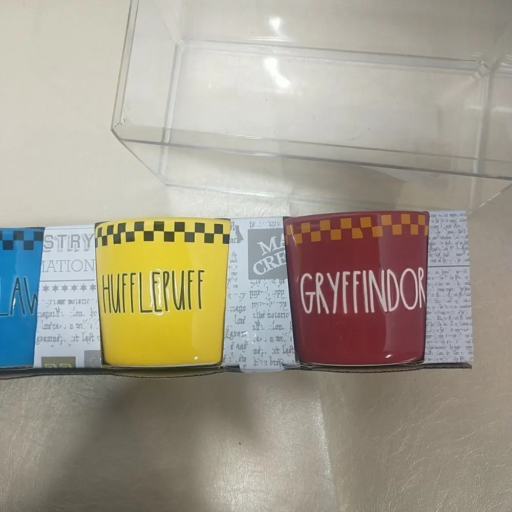 Rae Dunn X Harry Potter Ramekin Set Slytherin Ravenclaw Hufflepuff Gryffindor.